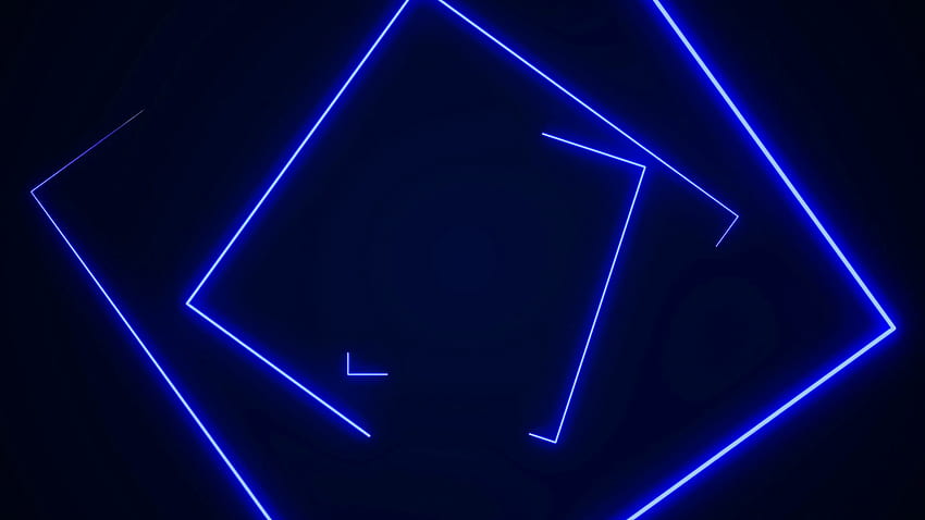 Boucle harmonieuse futuriste du tunnel rectangle HUD. Graphiques animés au néon pour LED, TV, musique, spectacle, concerts. Animation 3D de boîte de nuit cosmique rétro lumineuse avec concept de flux de données pour la vitesse et la connexion Fond d'écran HD
