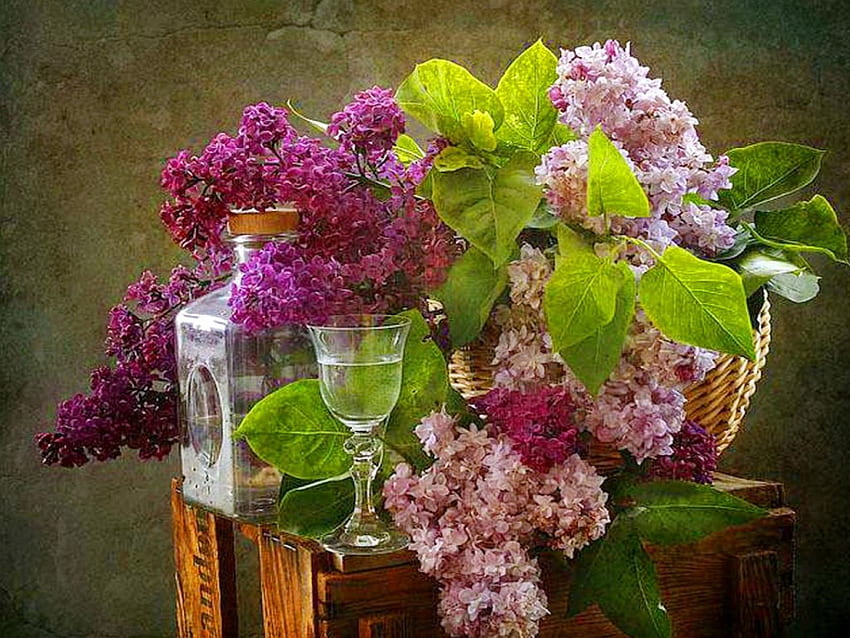 Aromas de primavera, lilás, perfume, flores, primavera papel de parede HD
