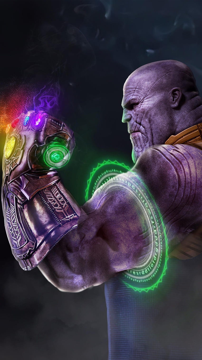 Thanos con il Guanto dell'Infinito Sfondo del telefono HD