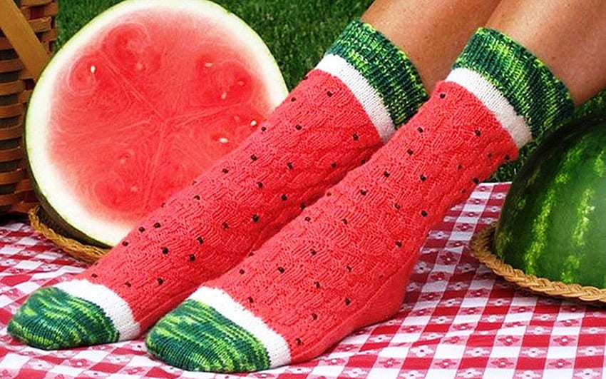 Water Melon Socks And Stock - Watermelon HD wallpaper