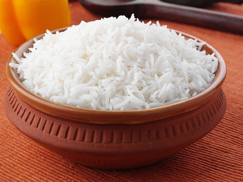 Бял ориз, купа за ориз HD тапет