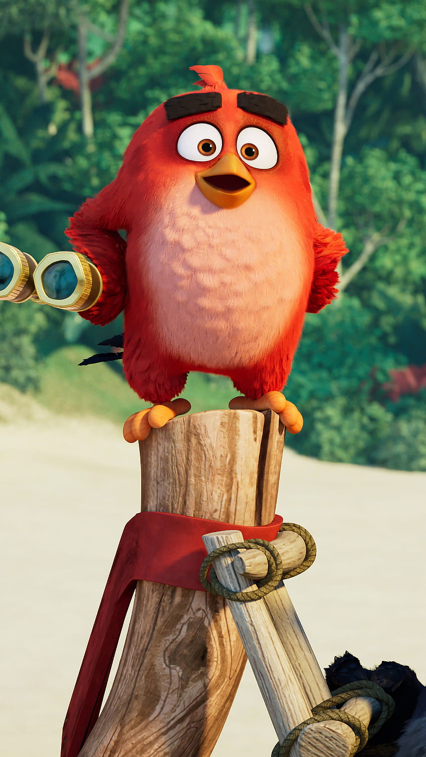 Angry Birds Movie 2, Rojo, Chuck, Bomb, teléfono, y Red Movie fondo de pantalla del teléfono