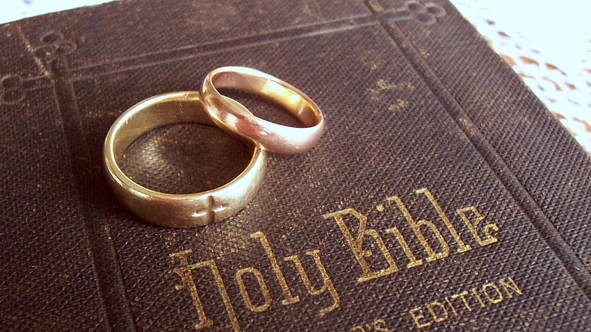 Fedi nuziali nella Bibbia - Idee per concetti di matrimonio. Matrimonio pagano, matrimonio cristiano, storia delle fedi nuziali Sfondo HD