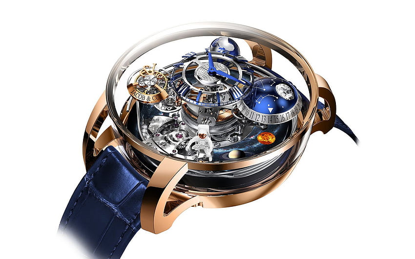Jacob Co, Astronomia Maestro, watch mechanism, modern watches, mechanisms, mechanical watches HD wallpaper