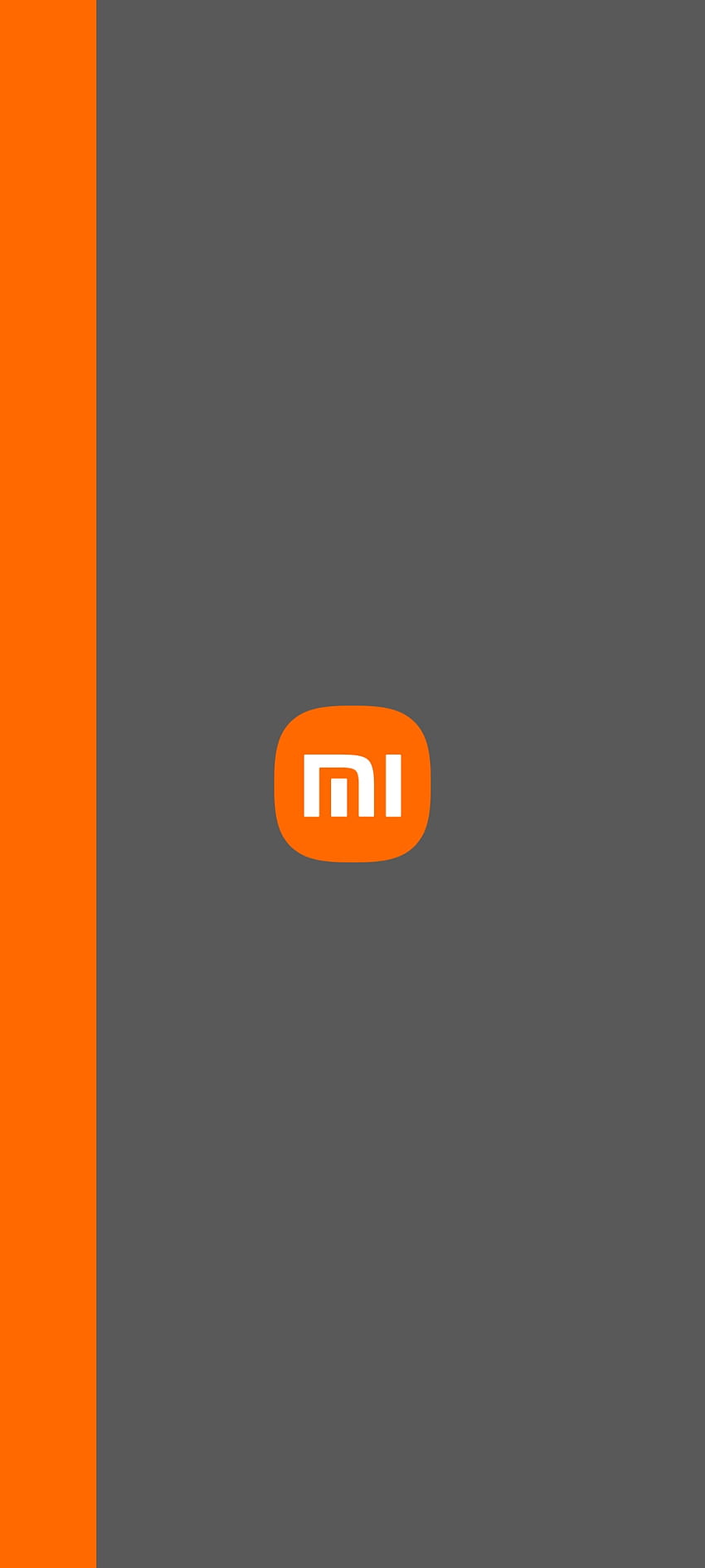 Xiaomi, Line, MI, 2400x1080, Orange, Grey HD phone wallpaper