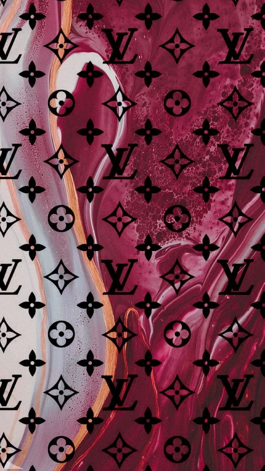 pink louis vuitton wallpaper,pink,red,magenta,text,pattern
