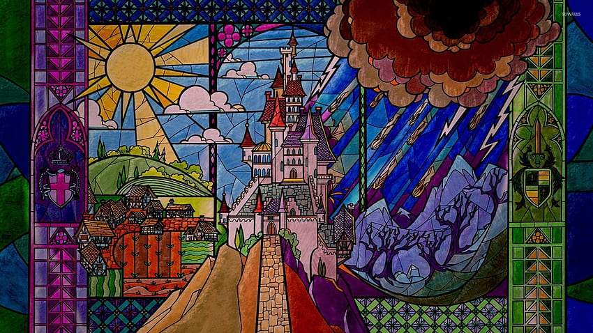 The castle of the Sleeping Beauty - Cartoon , Sleeping Beauty Castle HD wallpaper