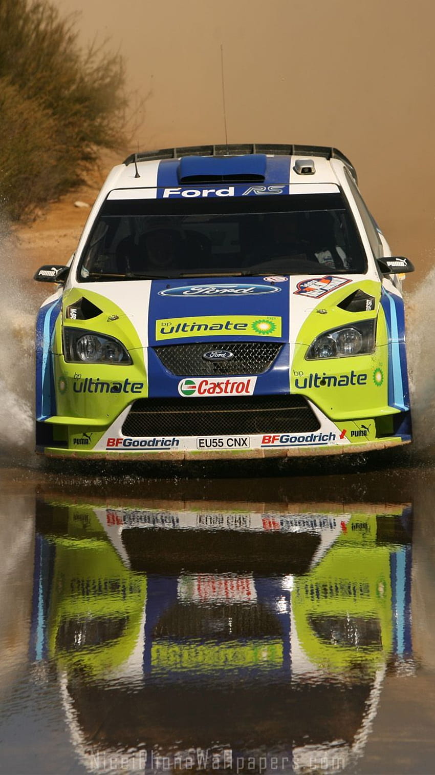 ฟอร์ดโฟกัส RS WRC IPhone 6 6 Plus . รถแรลลี่ รถไอโฟน วอลล์เปเปอร์โทรศัพท์ HD