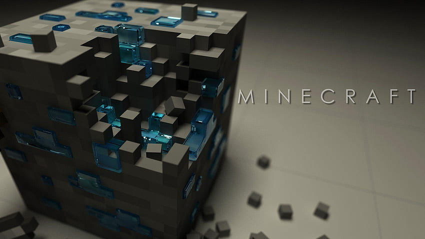 Minecraft Diamond, Minecraft Block HD wallpaper
