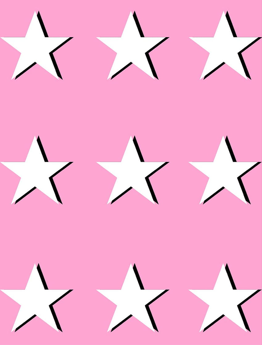 PINK STARS. Preppy wall collage, Preppy , Preppy prints , Star Pink HD phone wallpaper