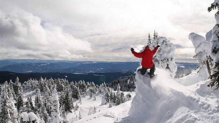 Snowboard, Extrem, Winter, Abfahrt HD-Hintergrundbild
