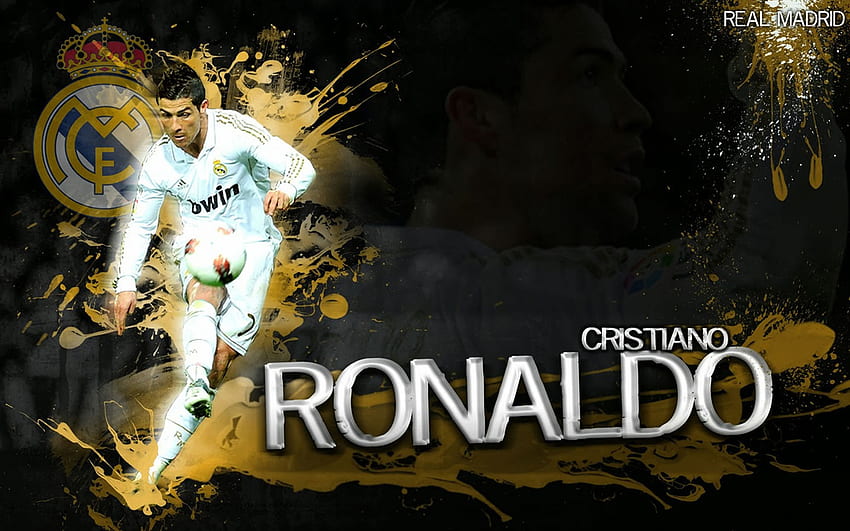 Cristiano Ronaldo Real Madrid 2015 - Cristiano Ronaldo, CR7 Logo HD wallpaper