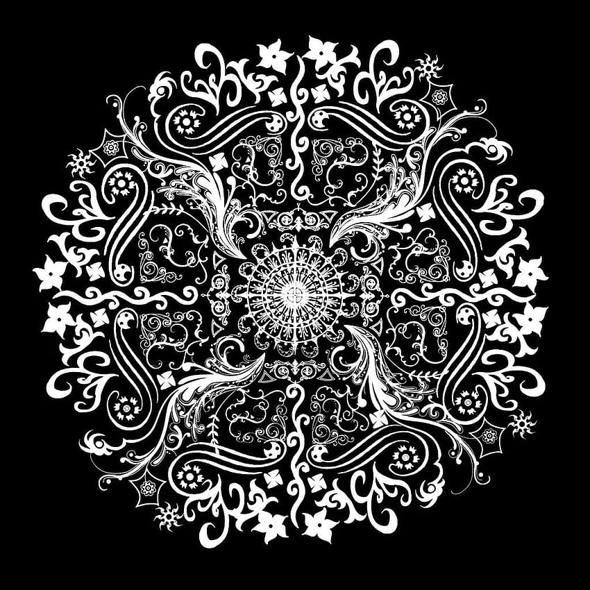 Mandala Black and White, Mandala Dark HD phone wallpaper | Pxfuel