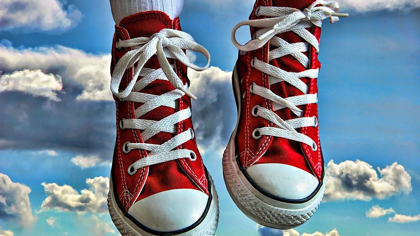 Converse . Red sneakers, Best, Awesome Converse HD wallpaper
