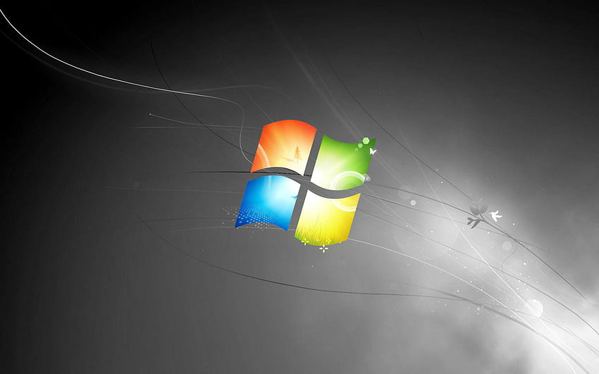 Windows 7 Background is Black HD wallpaper | Pxfuel