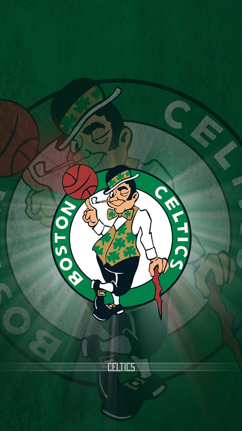 Boston Celtics IPhone fo, logotipo de los Celtics fondo de pantalla del teléfono