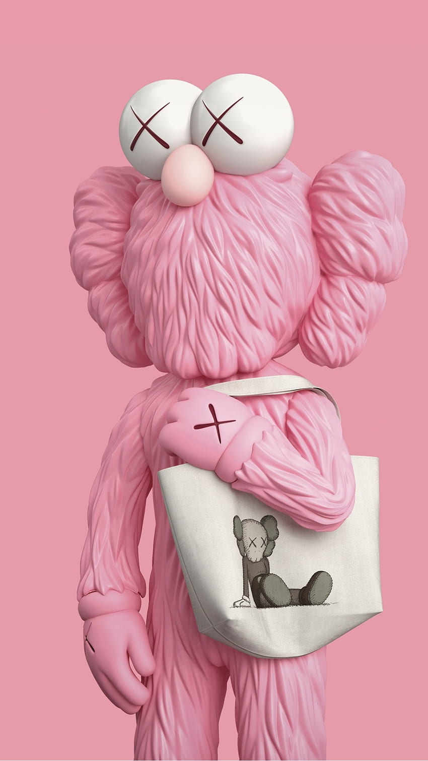 SEEING Pink With KAWS BFF  Cute flower wallpapers Kaws wallpaper  Iphone wallpaper girly