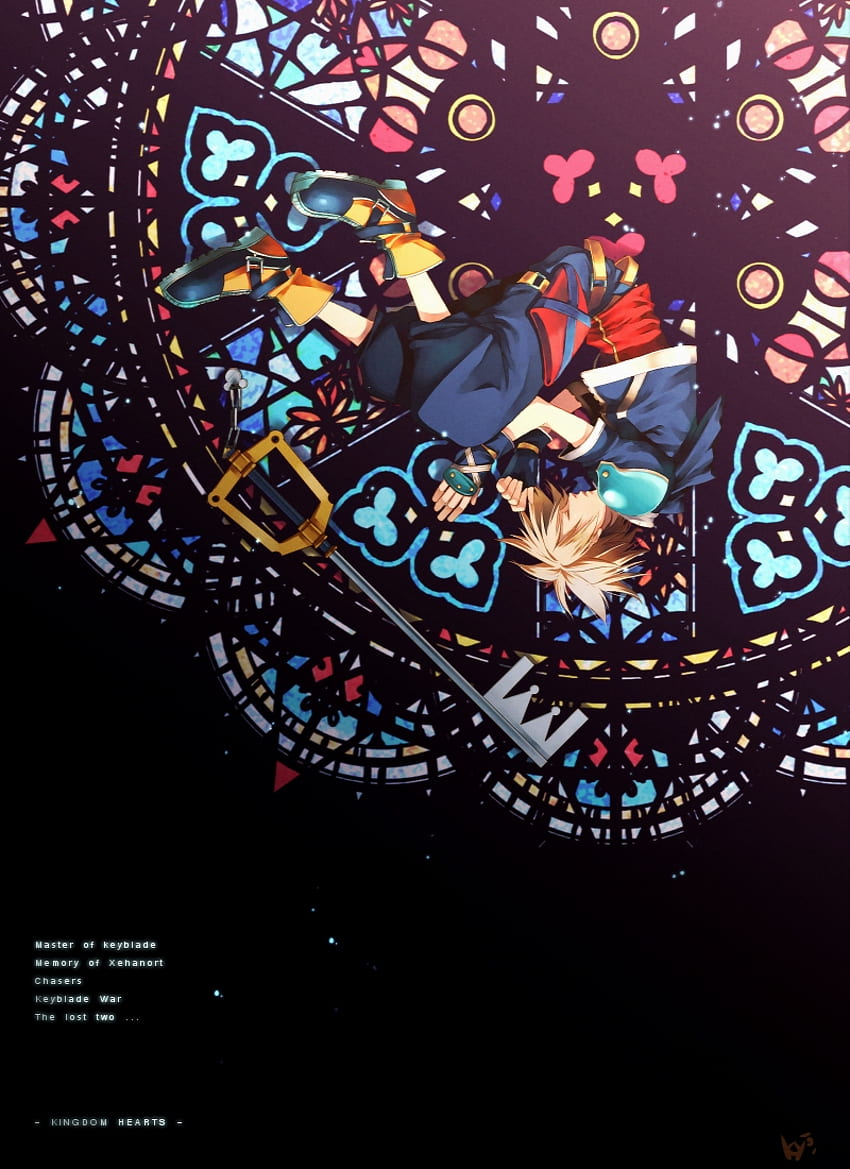 Kingdom Hearts Stained Glass HD phone wallpaper