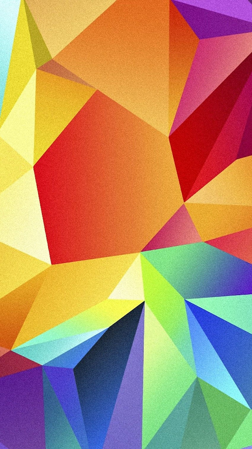 polygon, , , android, triangle, background, orange, red, blue, pattern, OS, Polygon Android HD phone wallpaper