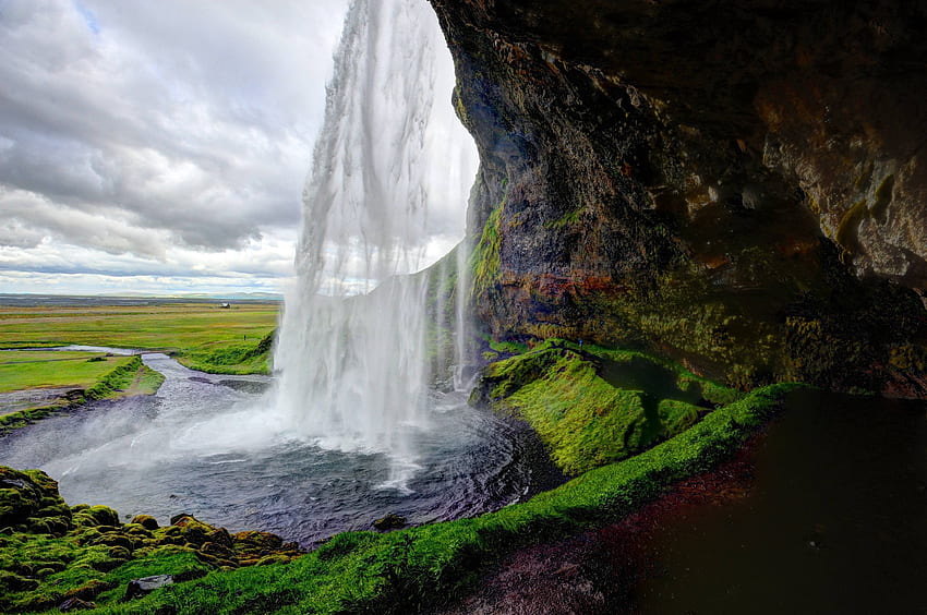 Waterfalls: Seljalandsfoss Waterfall Iceland Amazing Nature HD wallpaper