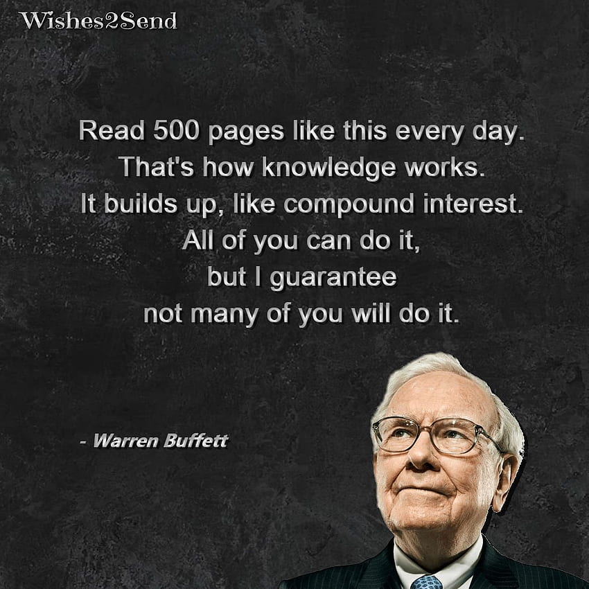 Frases de Warren Buffett - Diario fondo de pantalla del teléfono