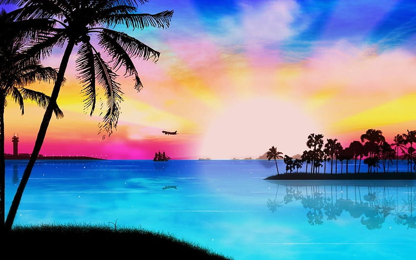 Paradise background on bat HD wallpapers | Pxfuel