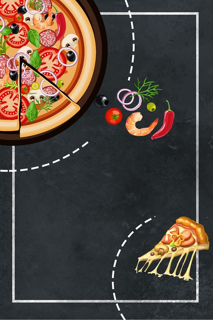 Black Pizza Cool Background. Pizza background, Pizza , Pizza menu, Takeaway HD phone wallpaper