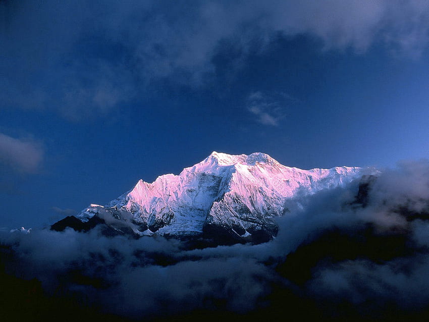 Nature, Mountains, Clouds, Snow, Vertex, Top, Himalayas, Nepal HD wallpaper