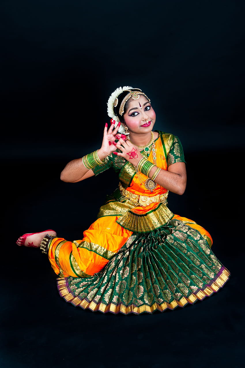 Bharatanatyam, Arangetram, grafia, indiana, classica, danza Sfondo del telefono HD