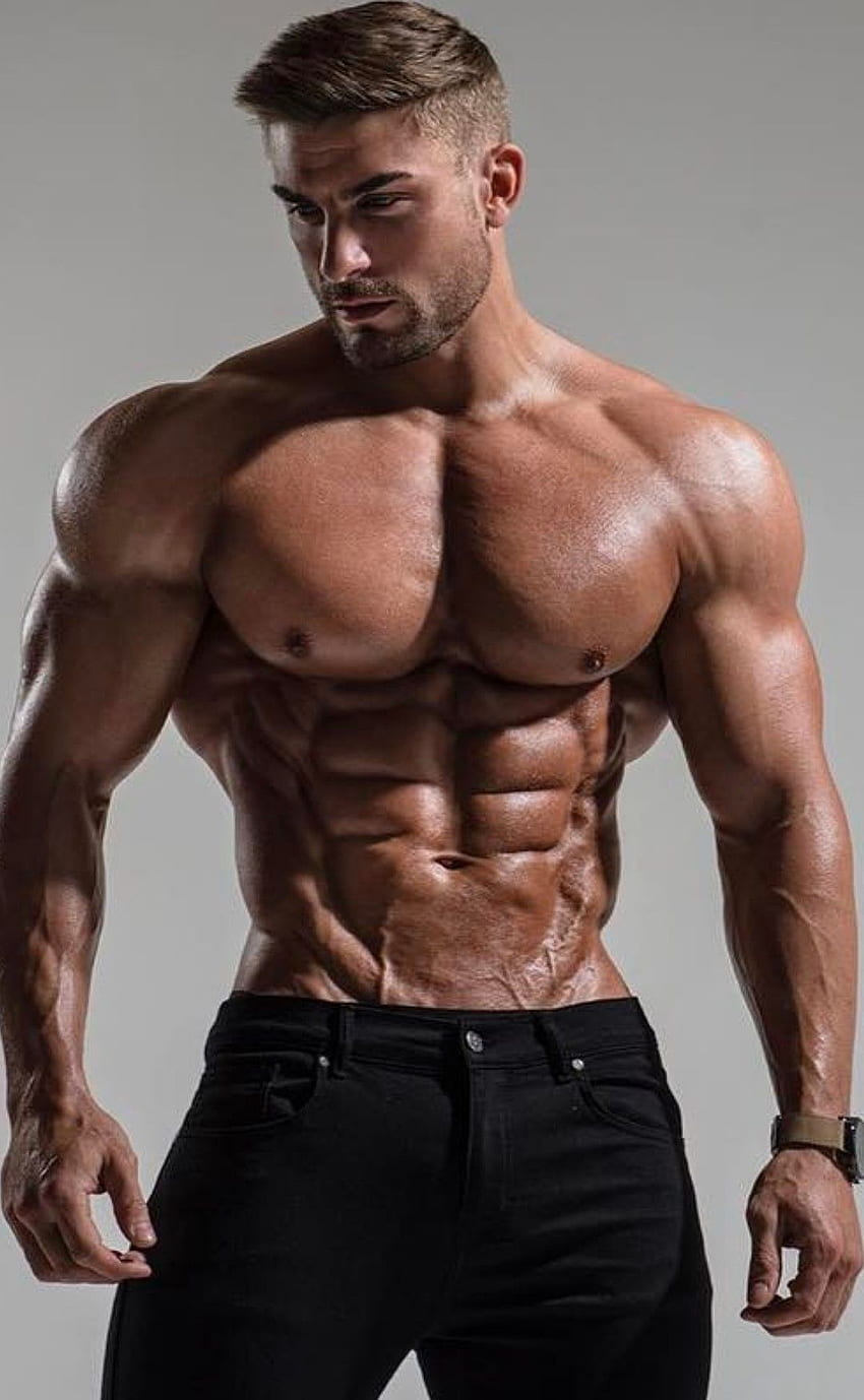 Ryan Terry de Gilles Crofta. exercícios abdominais. homens musculosos Papel de parede de celular HD