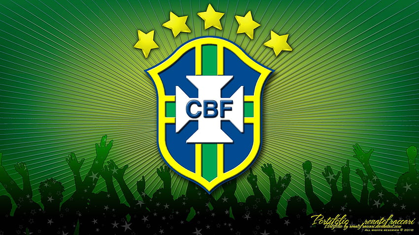 ฟุตบอลบราซิล. Brasil cbf, Bandeira do brasil, Copa do mundo, ทีมบราซิล วอลล์เปเปอร์ HD
