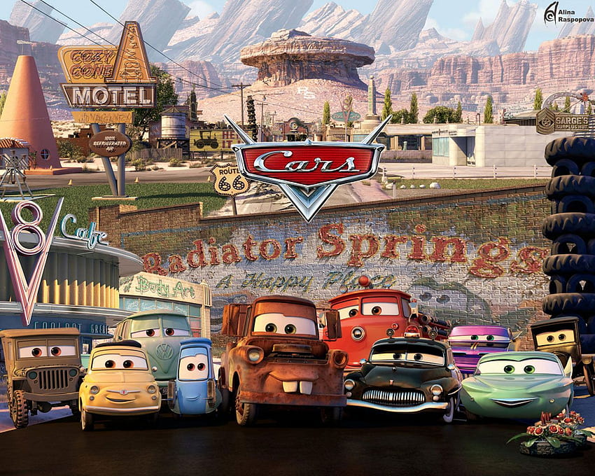 Cars 2 Famous - Cars Disney Radiator Springs - - teahub.io Tapeta HD