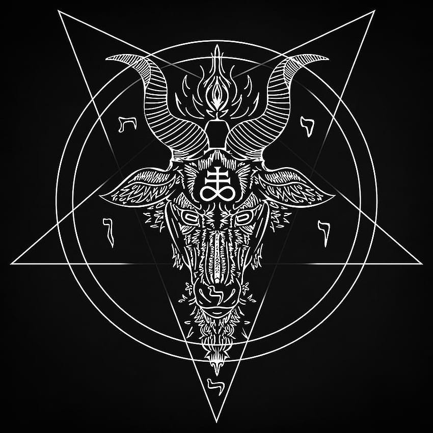 Leviathan Digital Art - Zapista OU による Leviathan Pentagram。 悪魔の芸術、リヴァイアサン、五芒星のタトゥー、オカルト シンボル HD電話の壁紙