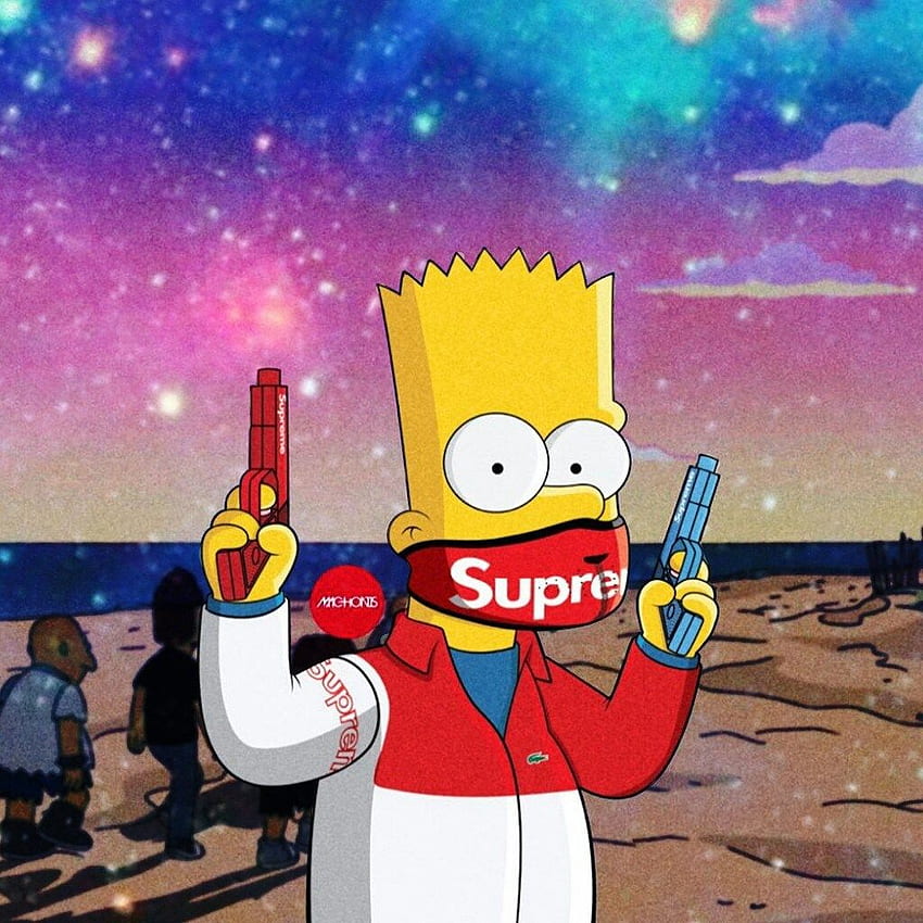 Bart Supreme, Dope Bart Simpson Supreme HD phone wallpaper