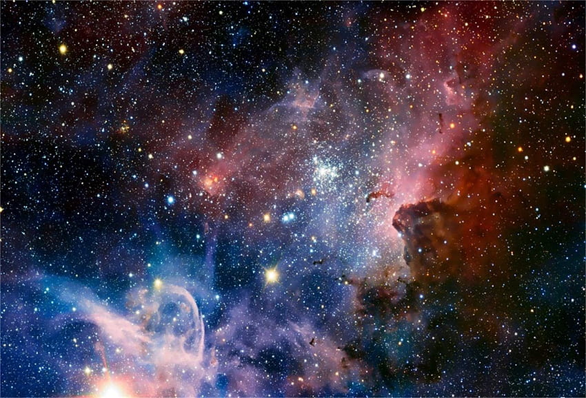 Laeacco Abstract Nebula Backdrop ft Dreamy Universe Starry Nightsky Mysterious Outer Space Neon Background Criança Crianças Adulto Bebê Recém-nascido Astronauta Sessão de Retrato Birtay Banner Studio : Eletrônica papel de parede HD