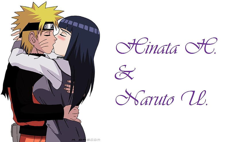 Naruto & Hinata, uzumaki, hyuga, naruto dan hinata, naruto, berciuman, bermesraan, hinata Wallpaper HD