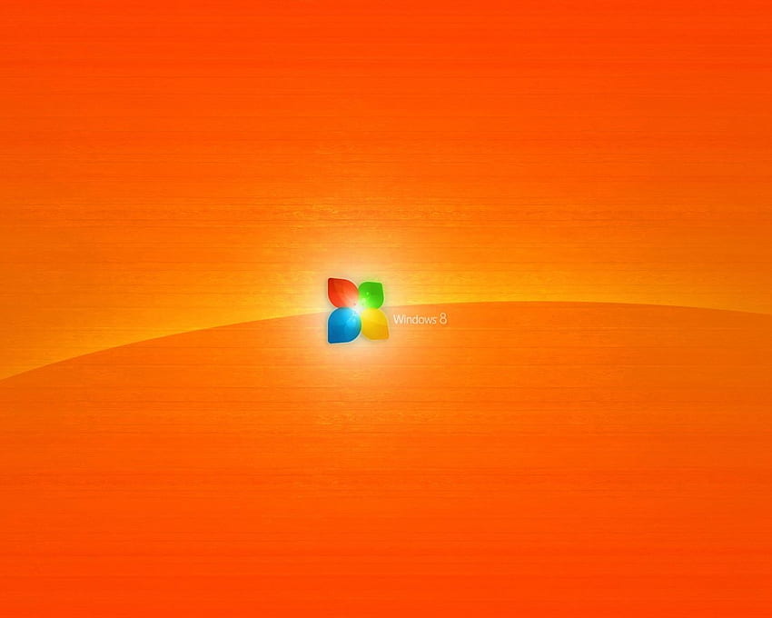 Orange Windows 8 Pc And Mac Orange Windows Logo Hd Wallpaper Pxfuel