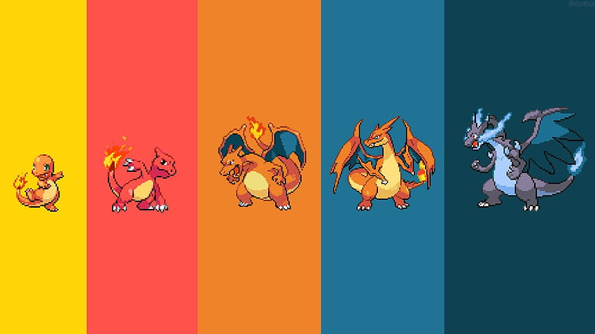 Charmander fundo vermelho. Pokémon Charmander, Charmander e Charmander Pikachu, Charizard Minimalista papel de parede HD