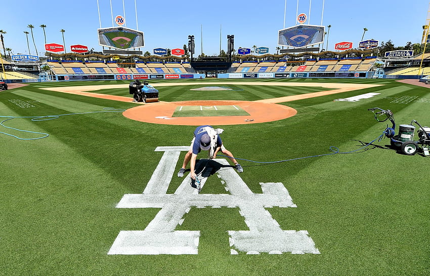 : Preparando-se para a estreia em casa dos Dodgers, campeão mundial, na sexta-feira - Los Angeles Times, Dodgers Players papel de parede HD