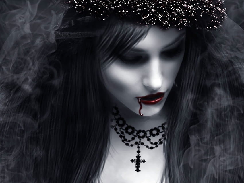 Gothic Vampire, Cool Vampire HD wallpaper