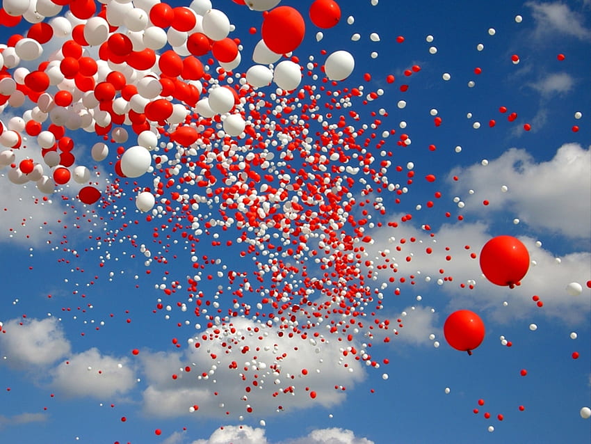Hintergrund, Luftballons HD-Hintergrundbild