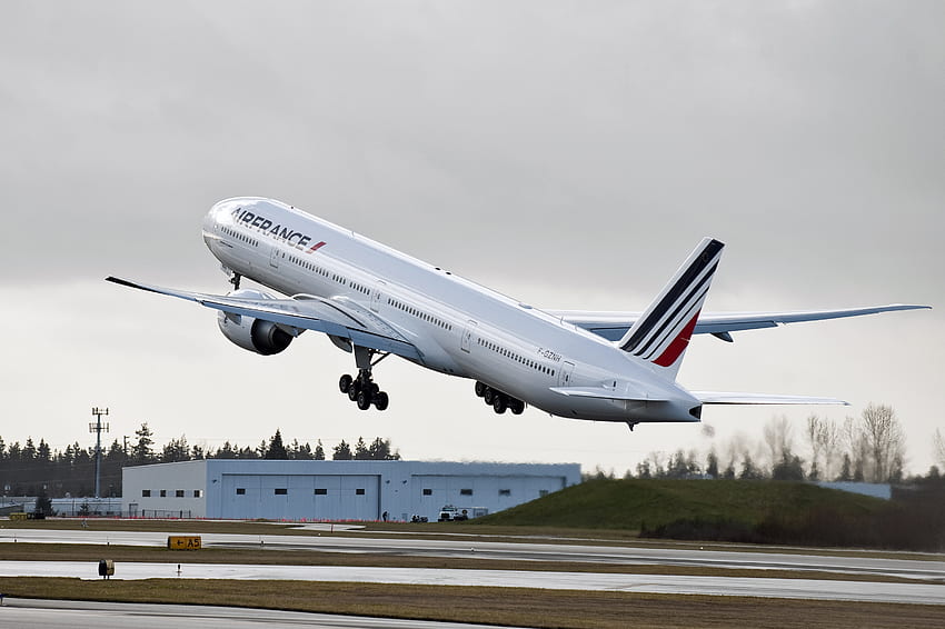 Plane, Airplane, Airliner, Boeing, Airfrance HD wallpaper