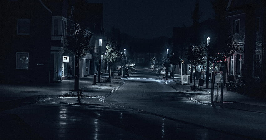 Estrada Rua Noite Ao Ar Livre Paisagem Urbana Noite , grafia, , Plano de fundo e, Anime Night Street papel de parede HD