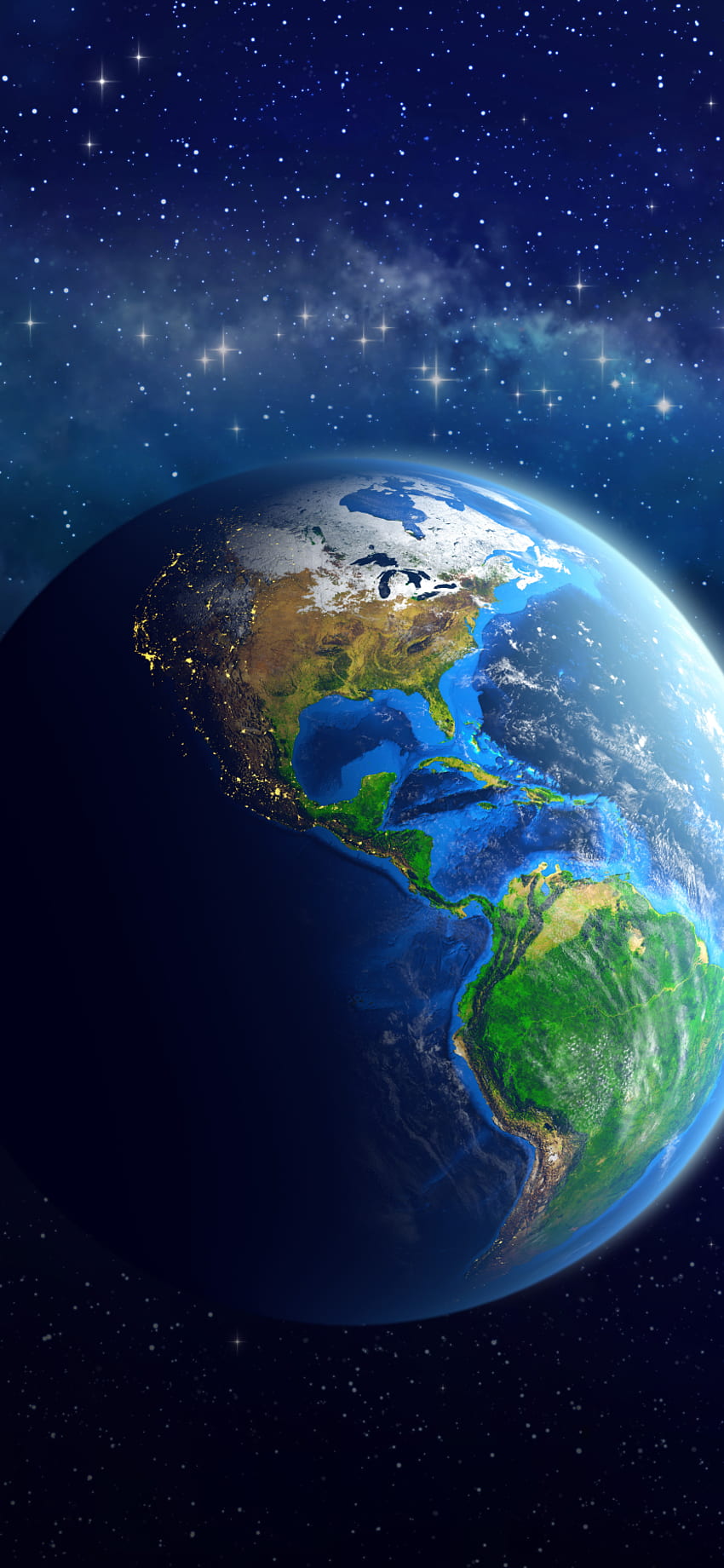 Terre depuis l'espace, Earth Mobile Fond d'écran de téléphone HD