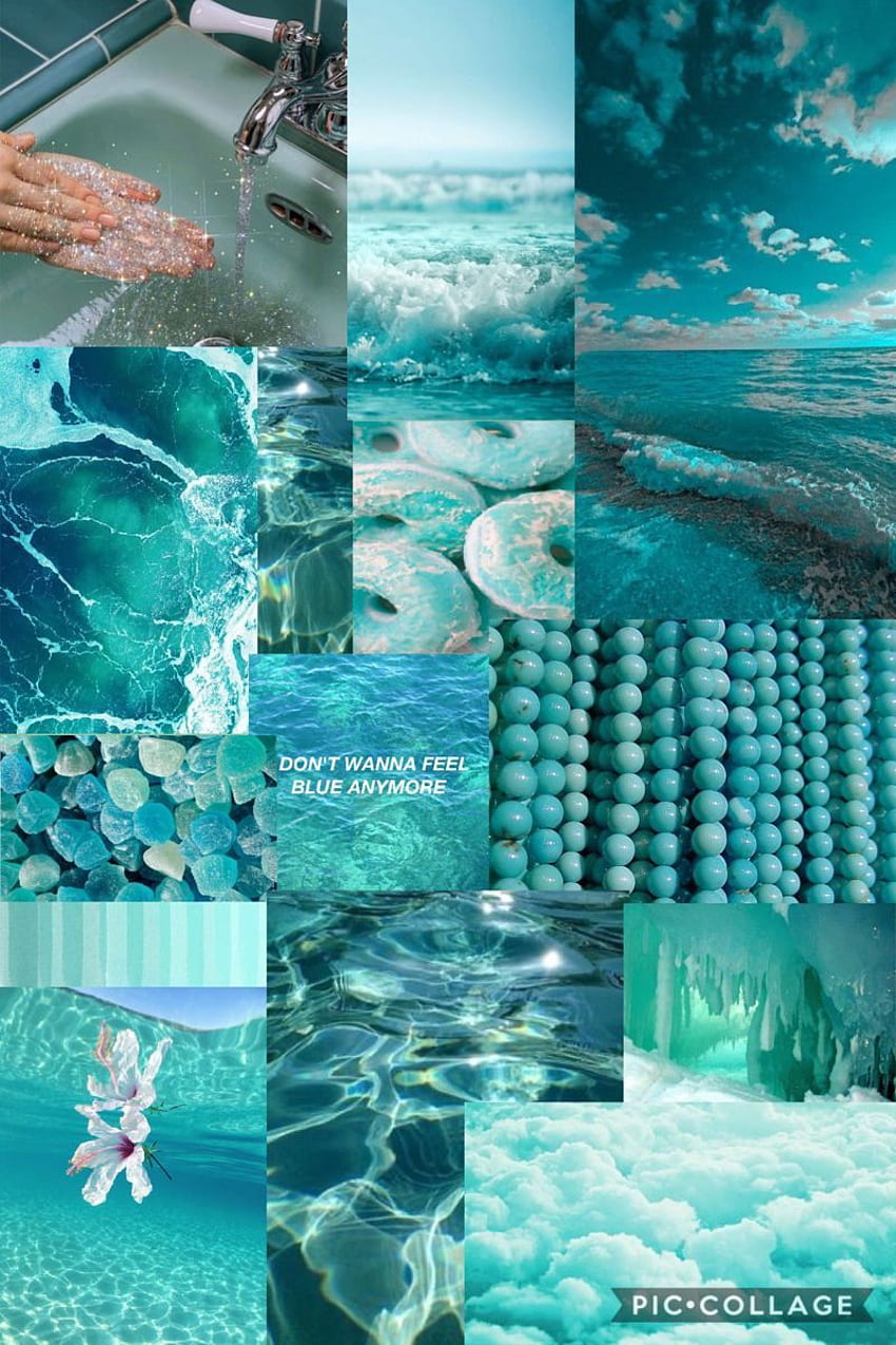 Download Turquoise Aesthetic Wave Wallpaper  Wallpaperscom