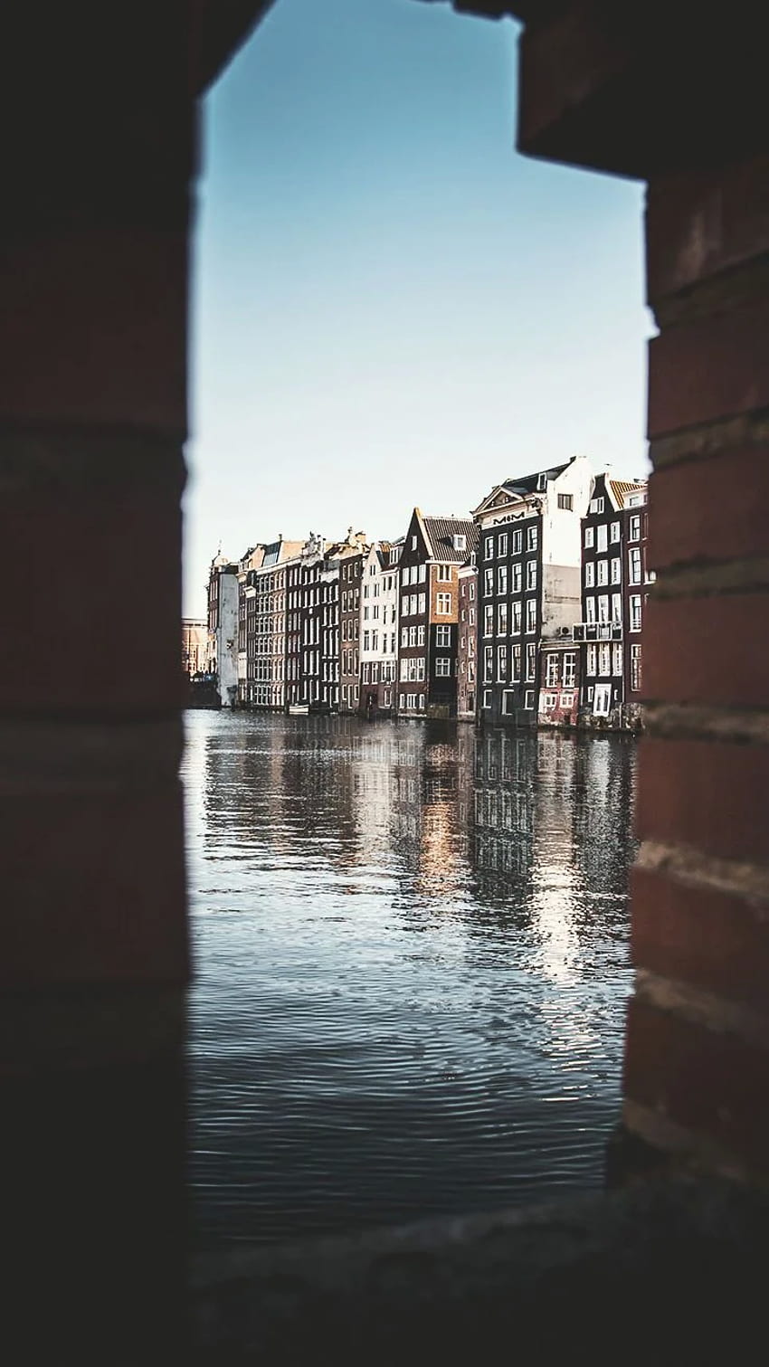 iPhone Xs Of The Most Beautiful City: Amsterdam, Amsterdam Skyline HD phone wallpaper