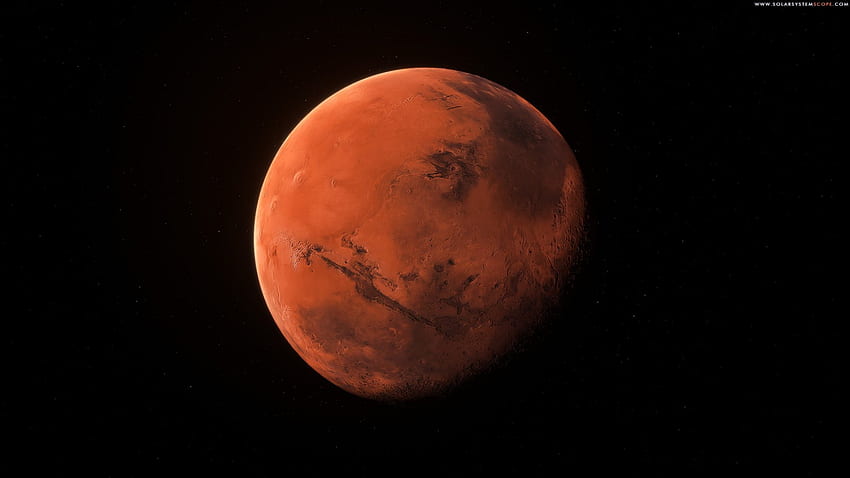 ดาวเคราะห์สีแดง อวกาศ ดาวอังคาร ดาวเคราะห์ จักรวาล วอลล์เปเปอร์ HD