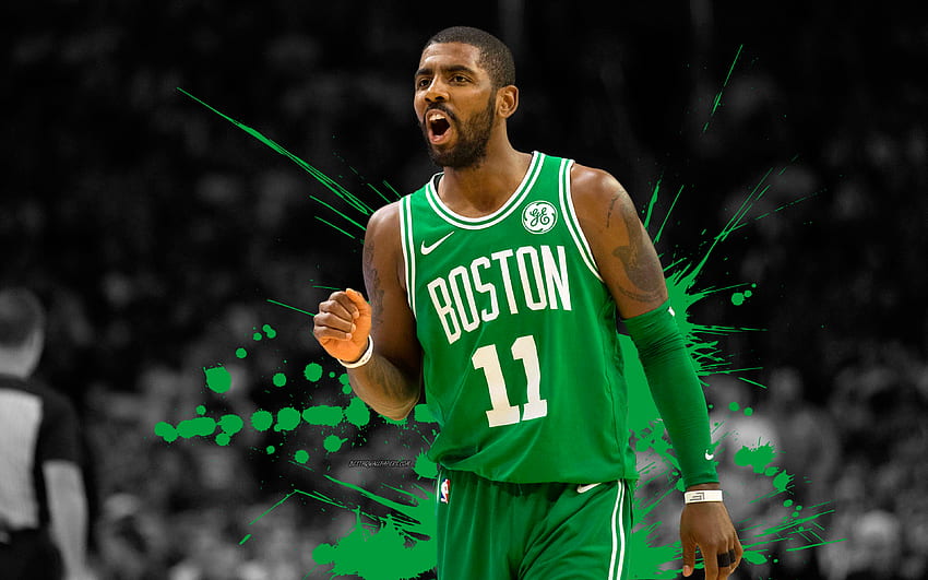 Kyrie irving black sale and green jersey