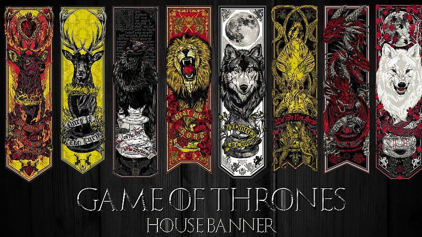 Game Of Thrones House Banner - เกมไวด์สกรีน บ้านของ Game of Thrones, Game of Thrones , Game of Thrones ซีรีส์ วอลล์เปเปอร์ HD