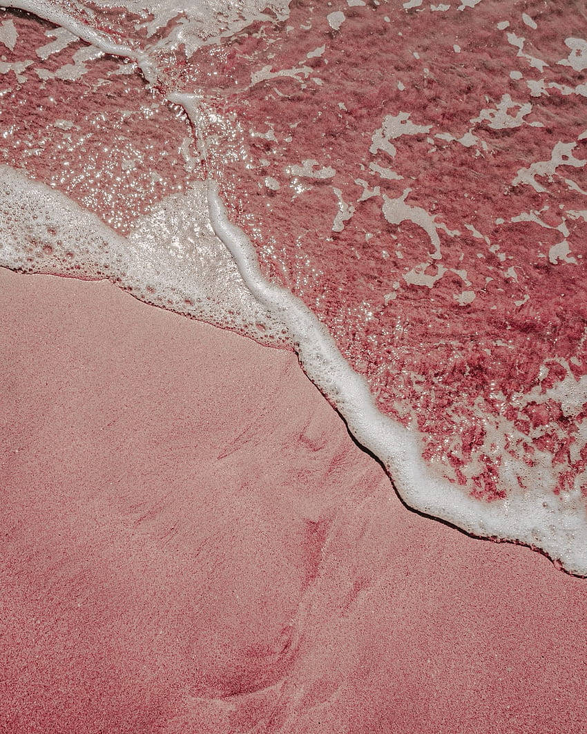 1K+ Розов плаж, Розов плаж за момичета HD тапет за телефон